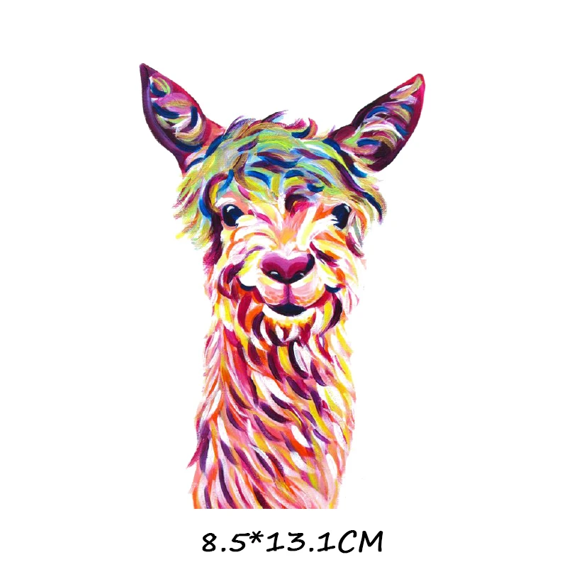 723 Animal Dinosaur Lion Wolf Crocodile Iron-on Clothes Patches Heat Transfers Vinyl Patch Children Boy Girl DIY Clothing Sticker F - Цвет: 723