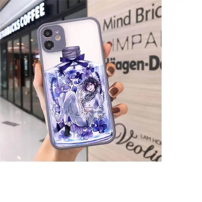 

cartoon anime Demon Slayer Phone Case Matte Transparent for iPhone 7 8 11 12 s mini pro X XS XR MAX Plus cover funda