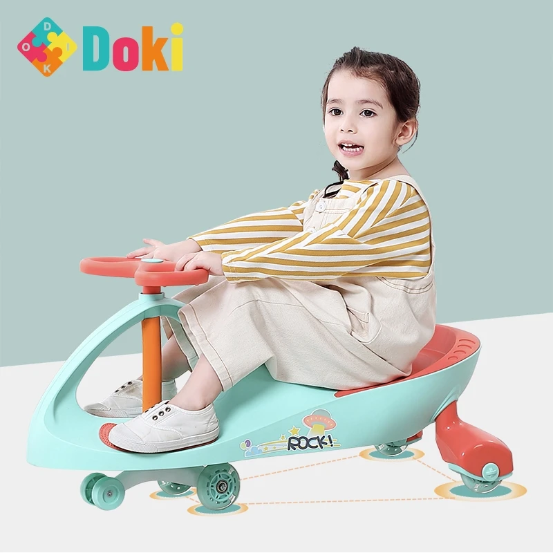 

Doki игрушка Новое поступление детский поворотный автомобиль против опрокидывания для мальчиков и девочек бесшумный универсальный автомоби...