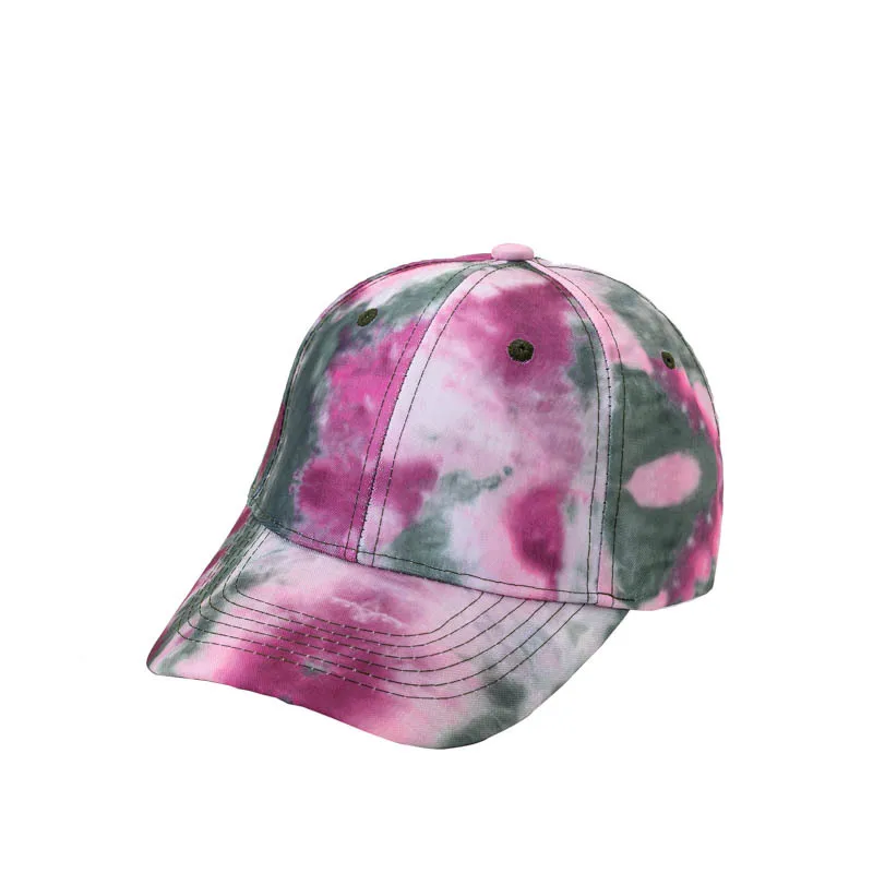 

2021 new spring and summer European and American adult men and women tie-dyed baseball caps Sun hats Sun caps