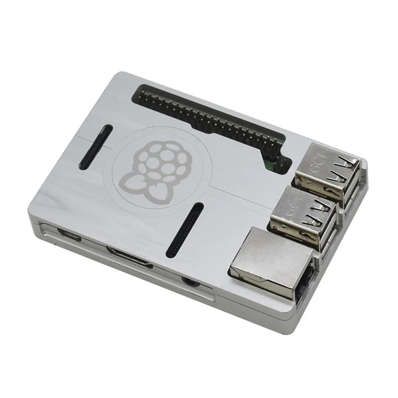 3 в 1 для Raspberry Pi 3 Model B+(плюс)+ ЧПУ Алюминий чехол+ 5V 3A Мощность адаптер Наборы штепсельная вилка европейского стандарта