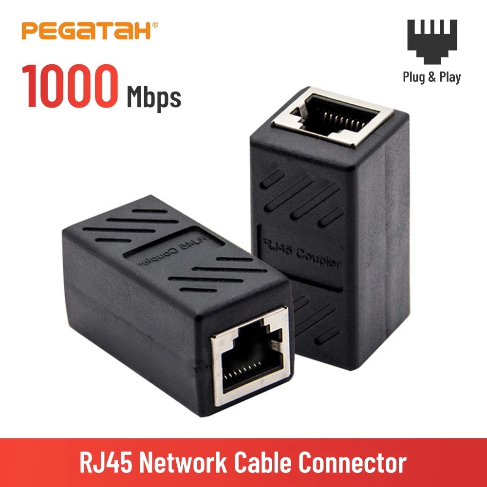 Соединитель RJ45 Ethernet-адаптер Сетевой удлинитель для Ethernet-кабеля адаптер