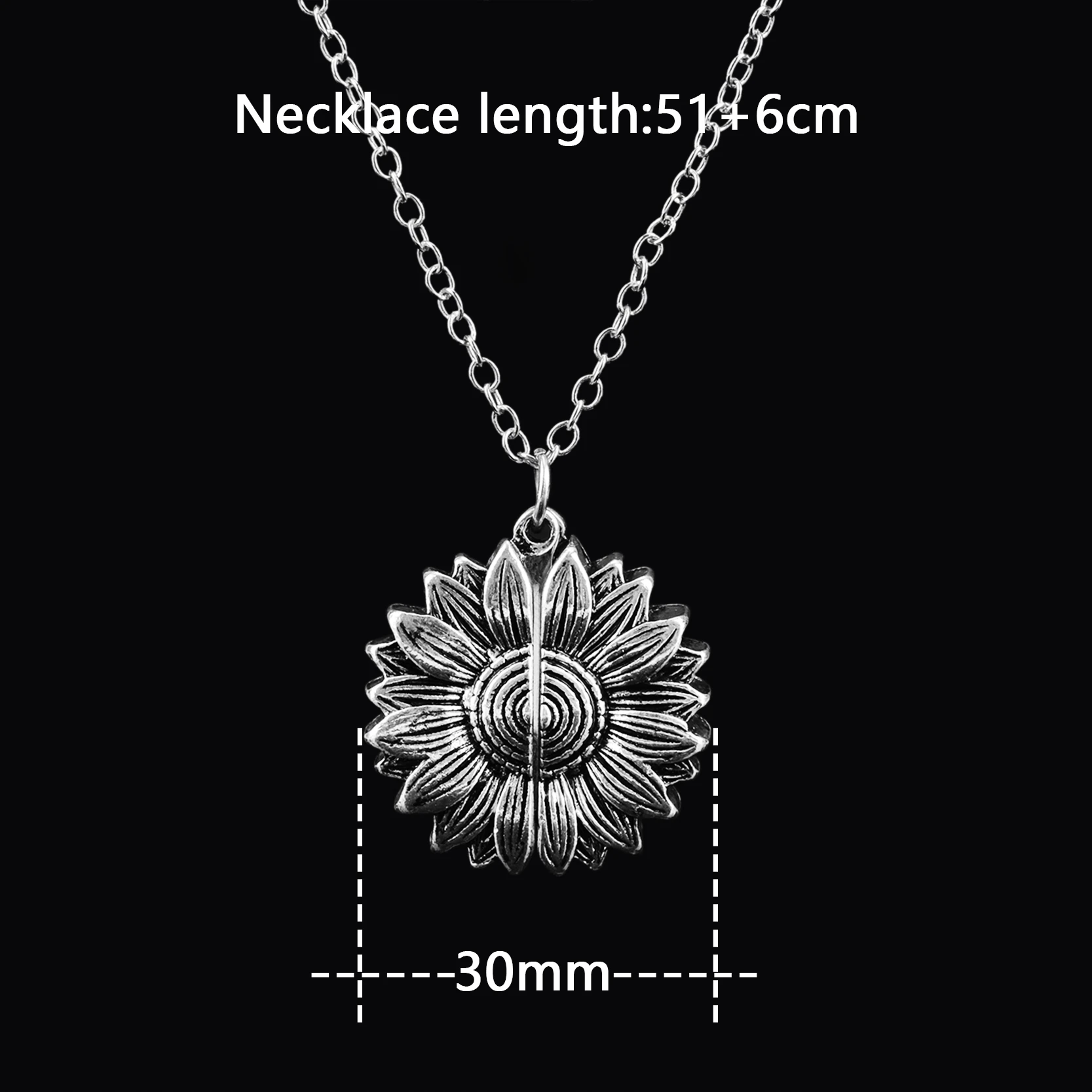 Модное очаровательное серебряное ожерелье с длинной цепочкой для женщин пусть