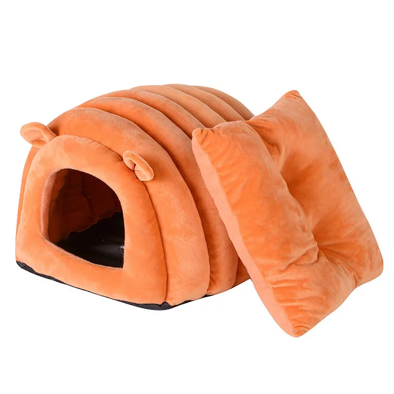 

2019 New Style Cat Dog Pet Beds PP Cotton Teddy Rabbit Bed House Snow Rena Dog Basket For Small Medium Dog Soft Warm Beds House