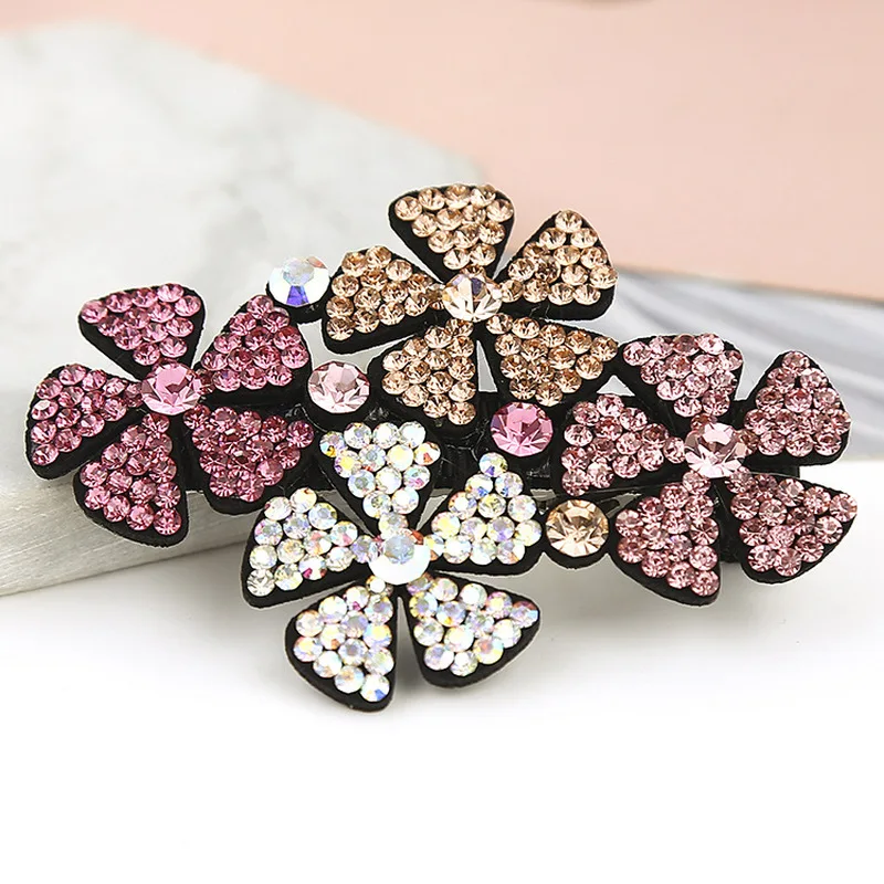 Корейские головные уборы простая заколка для волос девочек милые Стразы