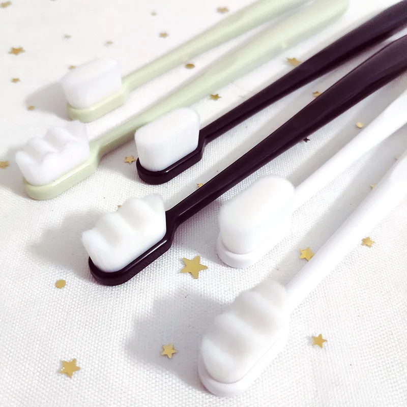 Женская зубная щетка 12000 мягкая микро нано для беременных женщин волос зеленый