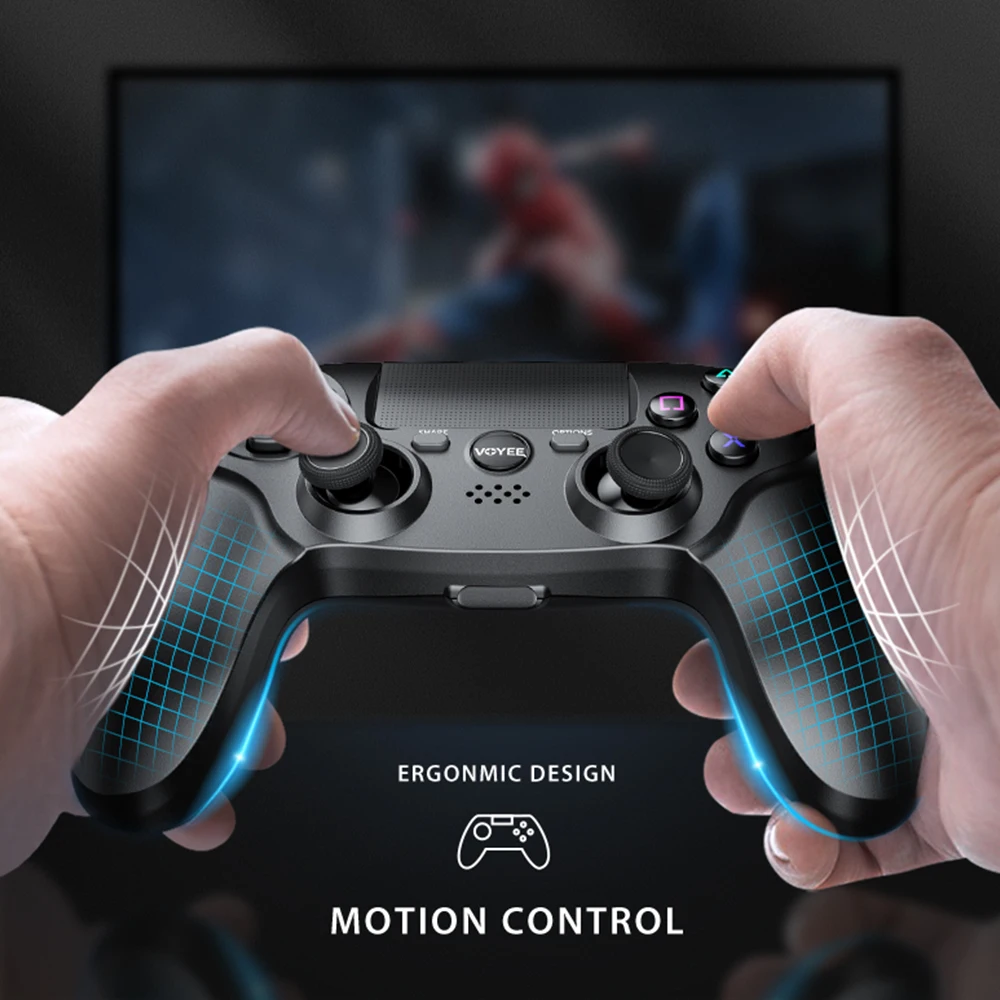 voyee gamepad for ps4 controller wireless bluetooth joystick for android iphone phone gamepad controller for ps4 pc control free global shipping