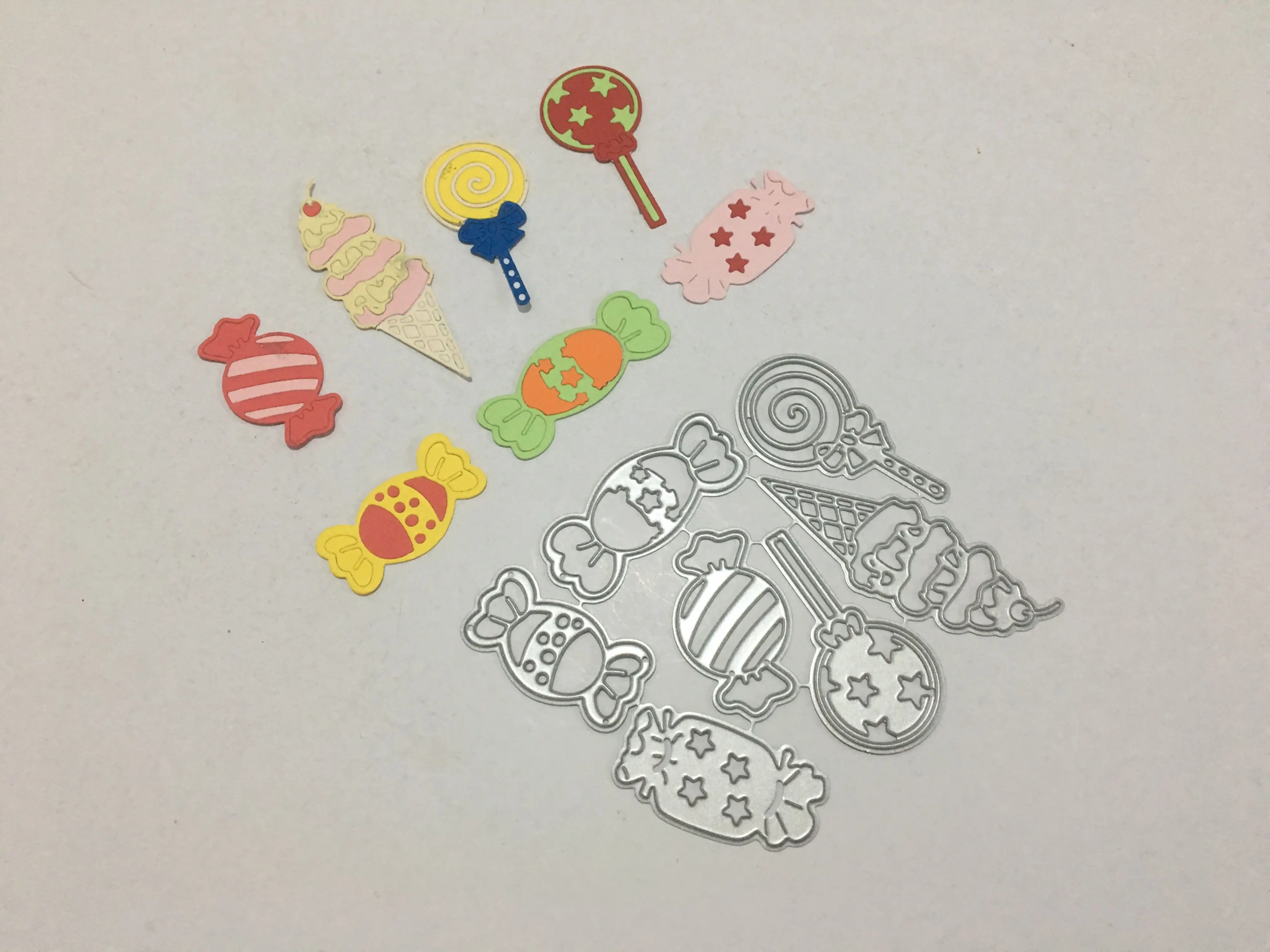 Конфеты мороженого металла резки штампы трафареты для Diy Скрапбукинг Фотоальбом