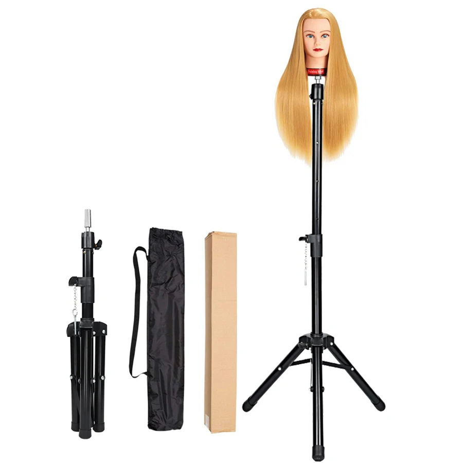 

Alileader Tripod Wig Stand Professional Wig Tripod Stand For Mannequin Head Tripod Stand Holder Wigs Display Clamp