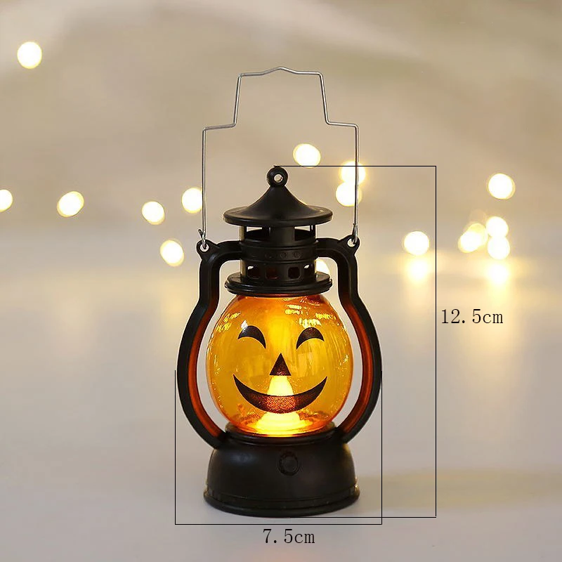 Светодиодное украшение для Хэллоуина в виде тыквы черепа креативный фонарь пони