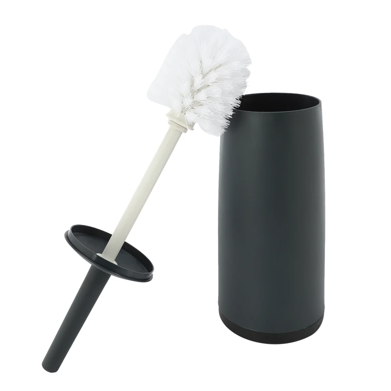 

Toilet Brushes and Holders Toilet Bowl Brush with Holder Black for Bathrooms Modern Design Toilet Brush with Lid Longe