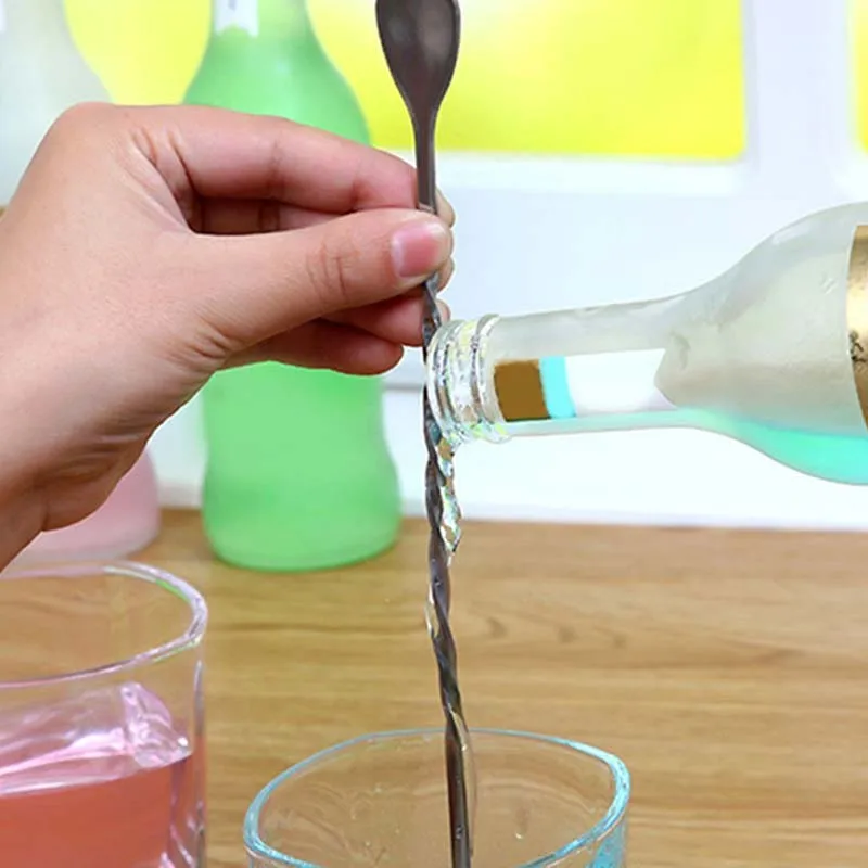 Нержавеющая сталь коктейль бар спиральный узор напиток шейкер для коктейлей