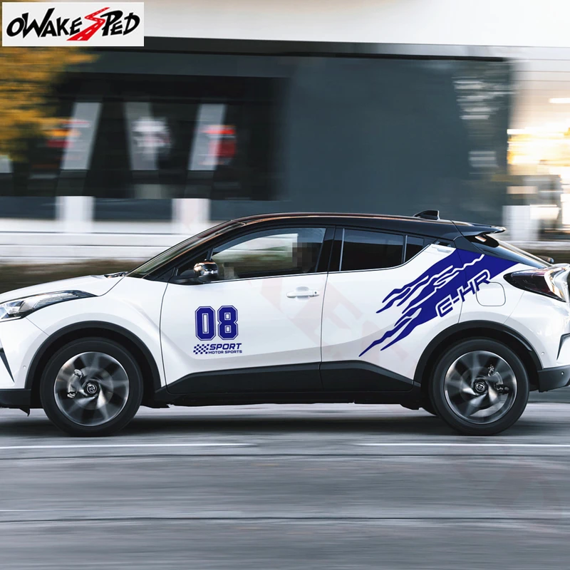 1 Набор стильных наклеек для дверей автомобиля с обеих сторон для-Toyota C-HR C HR