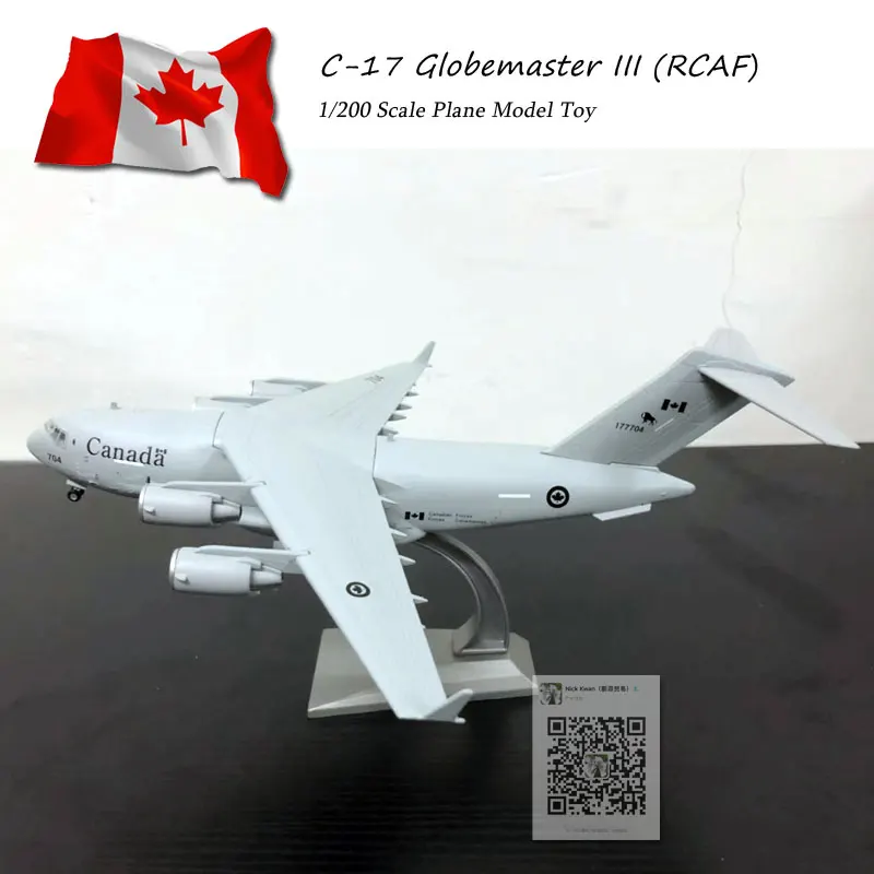 AMER 1/200 военная модель игрушки Canda RCAF C17 C-17 Globemaster III транспортер литой металлический самолет модель игрушки для сбора/подарка