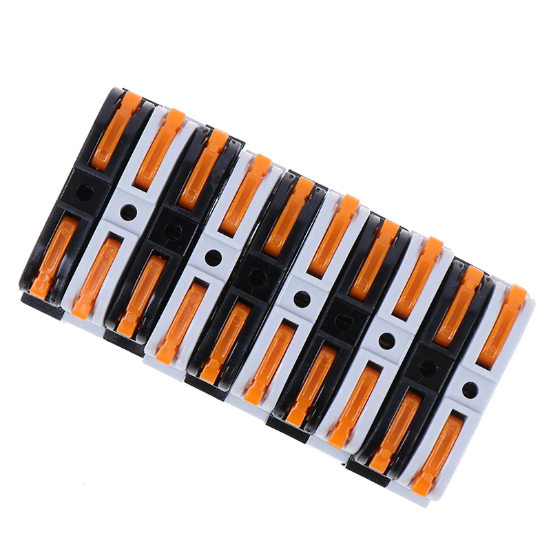 

New Sale 5Pcs PCT-211 Din Rail Fast Connection Terminal Press Wire Splicing Connector