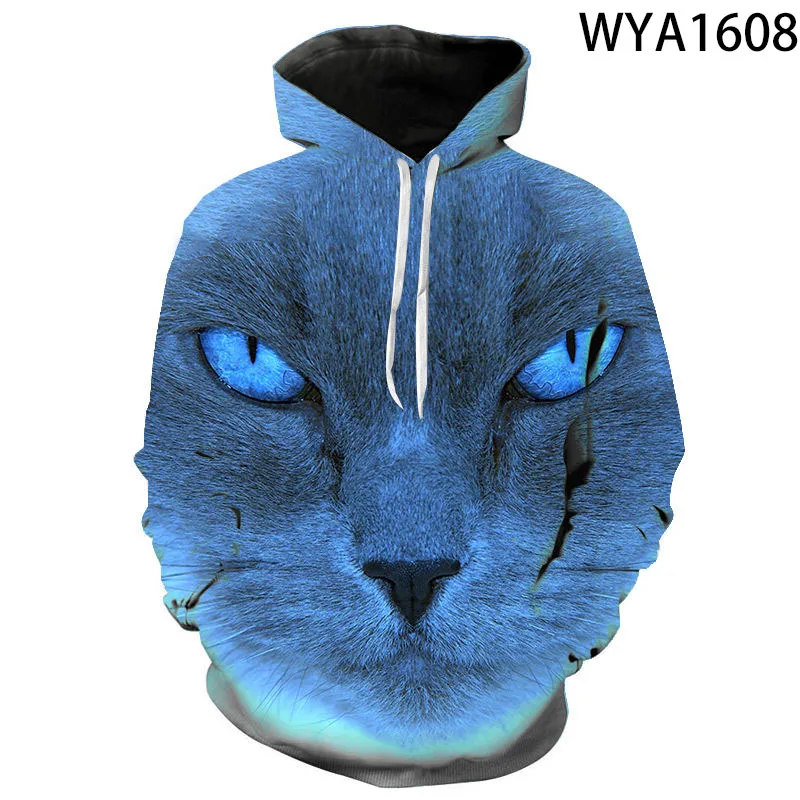 

Spring And Autumn Cat Sweatshirt Hoodies 3D Printed Boy Girl Kids Fashion Jacket Men Women Children Streetwear Hoody Casual Coat
