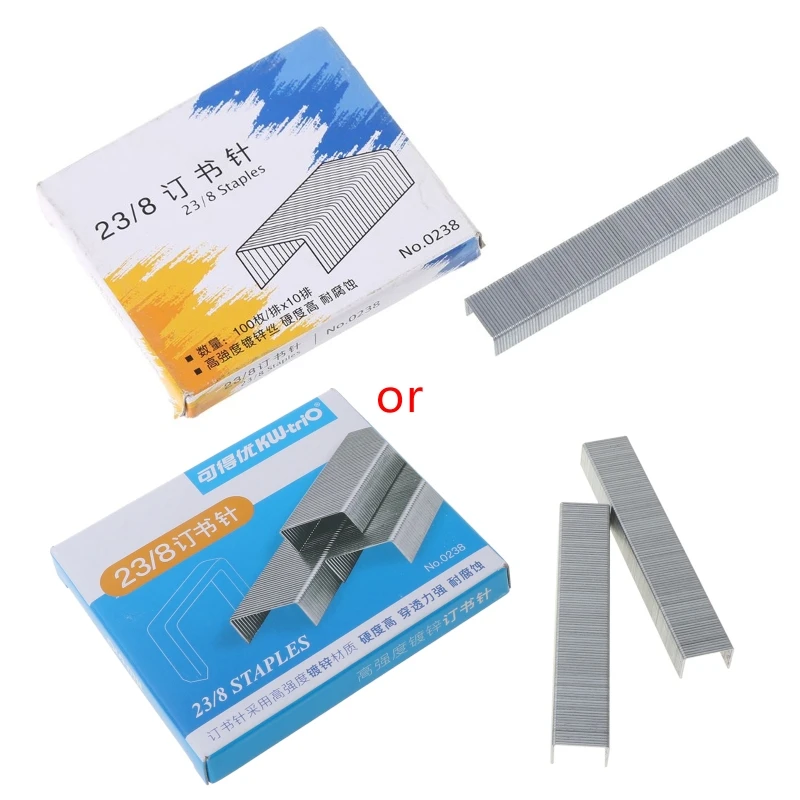 

1000Pcs/Box Heavy Duty 23/8 Metal Staples for stapler Office School Supplies Stationery