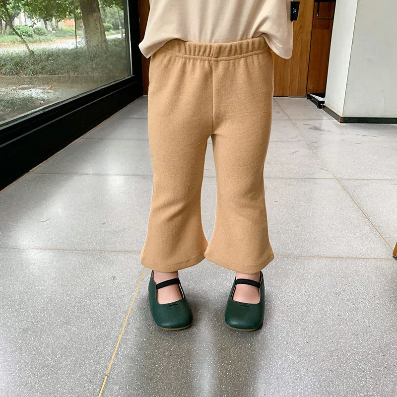

CX-Autumn New Girls' Trousers, Children's Fashion, All-match Solid Color Flared Pants
