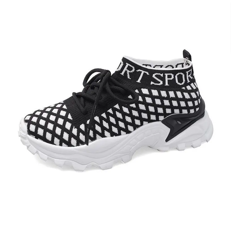 

Women Sports Sneakers Fashion Casual Mesh Shoes White Vulcanized Breathable 2021