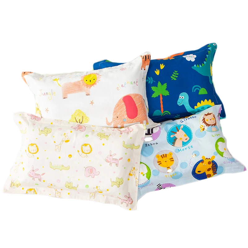 Детская Хлопковая наволочка для новорожденных мальчиков и девочек детская