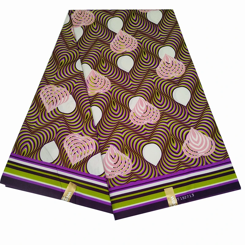 100% полиэстер красивый принт настоящая восковая ткань африканская Нигерия