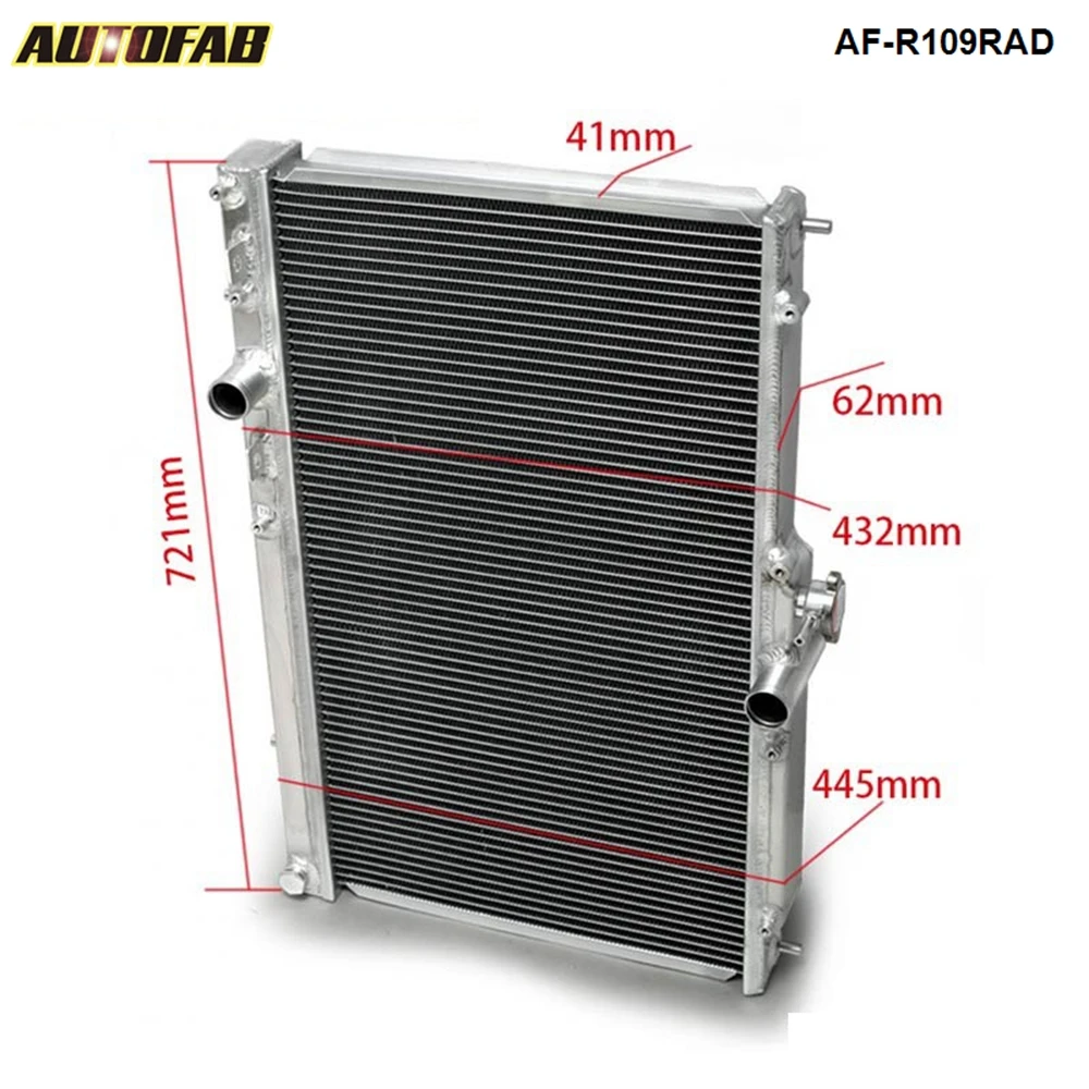 42 мм 2 ряда алюминиевый сплав радиатор для Mitsubishi Lancer EVO 7 8 9 01 07 MT AF R109RAD|radiator for