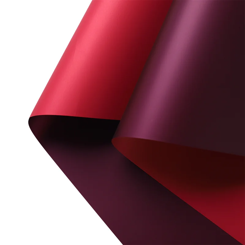 Papel de envolver Rosa impermeable de dos colores, envoltura de regalo gruesa de estilo coreano, ramo de florister&iacute;a, 20 Uds.-4