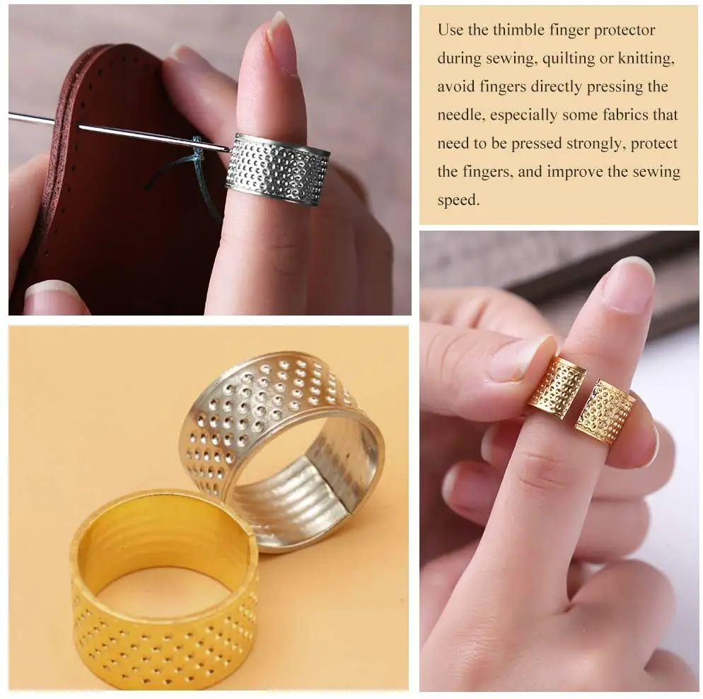 KAOBUY 38 шт. искусственная кожа + иглы Регулируемая металлическая бронза