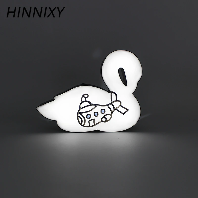 Hinnixy DIY лампа для сообщений коробка Лебедь хижина Единорог Dialog Ночной светильник