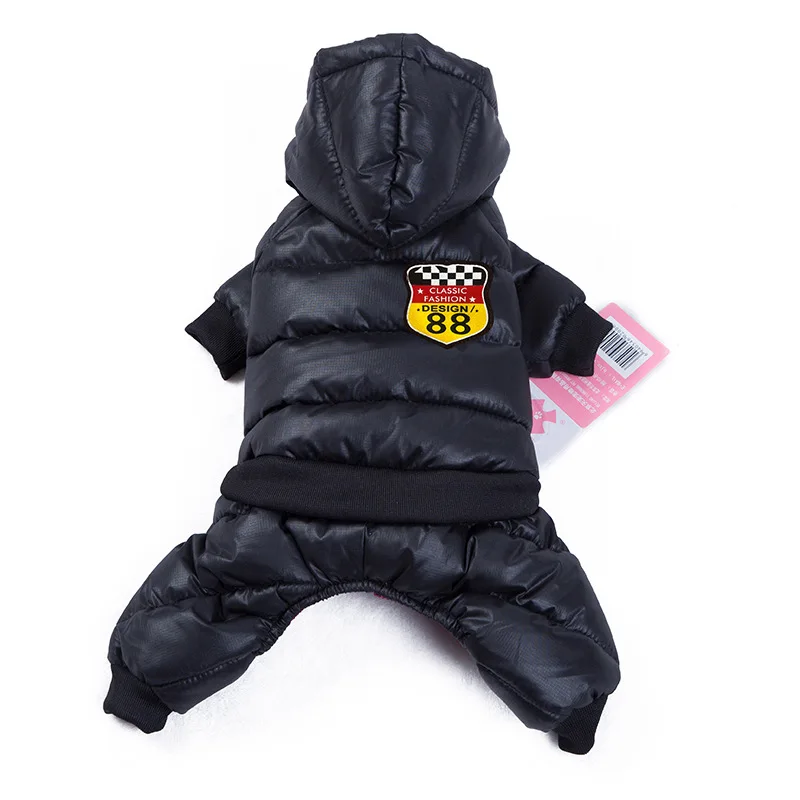 

Hooded Dog Jacket Jumpsuits Winter Warm Pet Clothes For Small Dogs Overalls Puppy Dog Coat Waterproof Chihuahua Yorkie Clothing
