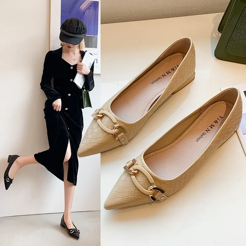 

Женские туфли на низком каблуке, удобные и элегантные туфли-оксфорды с острым носком, модные повседневные кожаные кроссовки, лето 2021