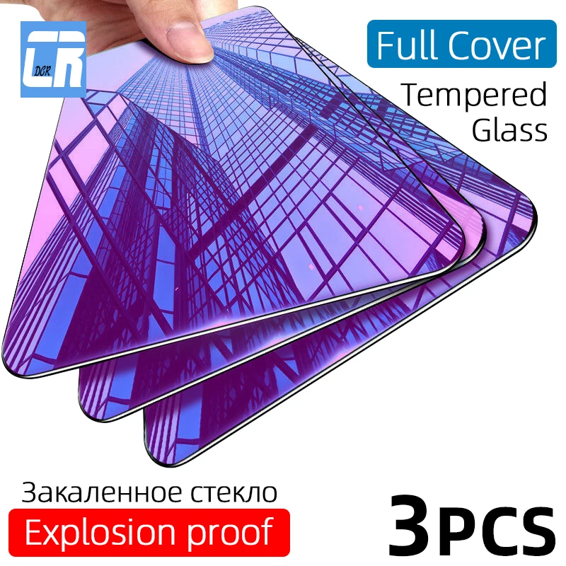 Закаленное стекло с защитой от синего света для Samsung Galaxy S10 Lite A30 A50 A10 A70 A72 A52 A71 A51 A21S