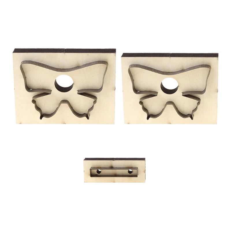 

3Pcs Butterfly Wooden Die Cutting Leather Mold Swallowtail Cutting Mold Scrapbook Embossing Jewelry DIY Leather Crafts