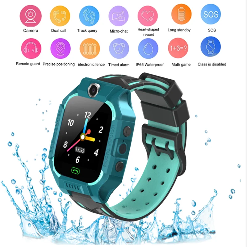 Q12 Children Watch IP67 Waterproof SOS Intelligent Monitoring Calling Children's Smart | Электроника