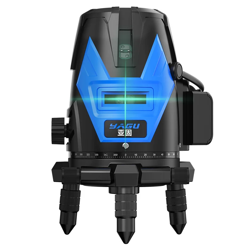 Лазерный уровень с автоматическим самовыравниванием 2/3/5 линий 6 точек поворот на