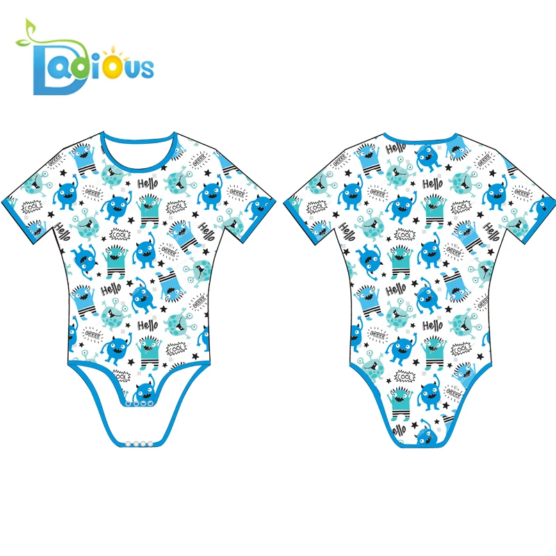 

ABDL oneise romper ddlg clothes Cartoon monster pattern for adult babyfor Women Casual Custom Adult Onesie Abdl Onesie