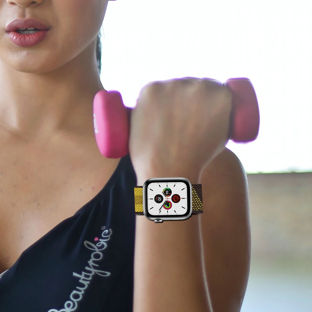 

Sport Band For Apple watch Series 6/5/4 40MM 44MM Nylon Loop Soft Breathable Wrist Strap for iwatch series 6 5 4 3 2 1 38MM 42MM