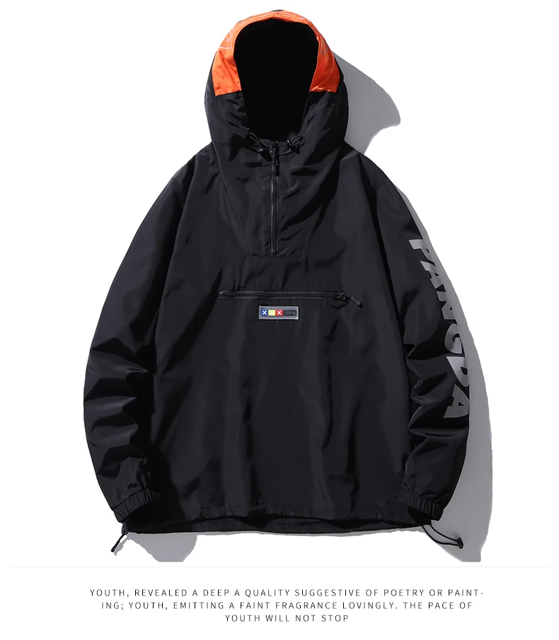Плюс 8xl 7xl 6xl 5xl Мужская толстовка с капюшоном хип хоп пуловер толстовки Уличная Повседневная модная одежда хипстер Весна - Цвет: Черный