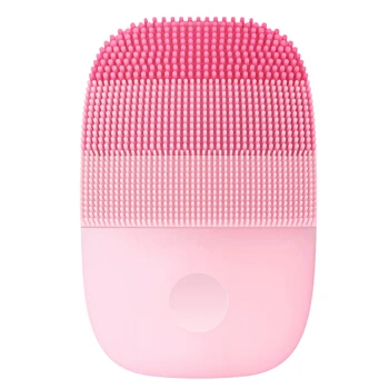 Pink Color Inface электрическая звуковая Очищающая щетка для лица, вибрирующий очиститель для лица IPX7, водонепроницаемая перезаряжаемая массажная щётка для умывания лица - Цвет: Pink Color