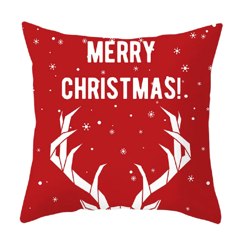 1 шт. 45*45 см Санта-Клаус Merry Christmas Наволочки Чехол новогодний домашний диван Автомобильная подушка Декоративные Чехлы для подушек