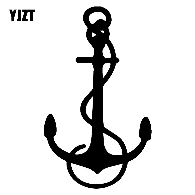 

YJZT 10.2X17.2CM Anchor Fashion Car Scratch Occlusion Vinyl Decals Window Stickers C25-0582