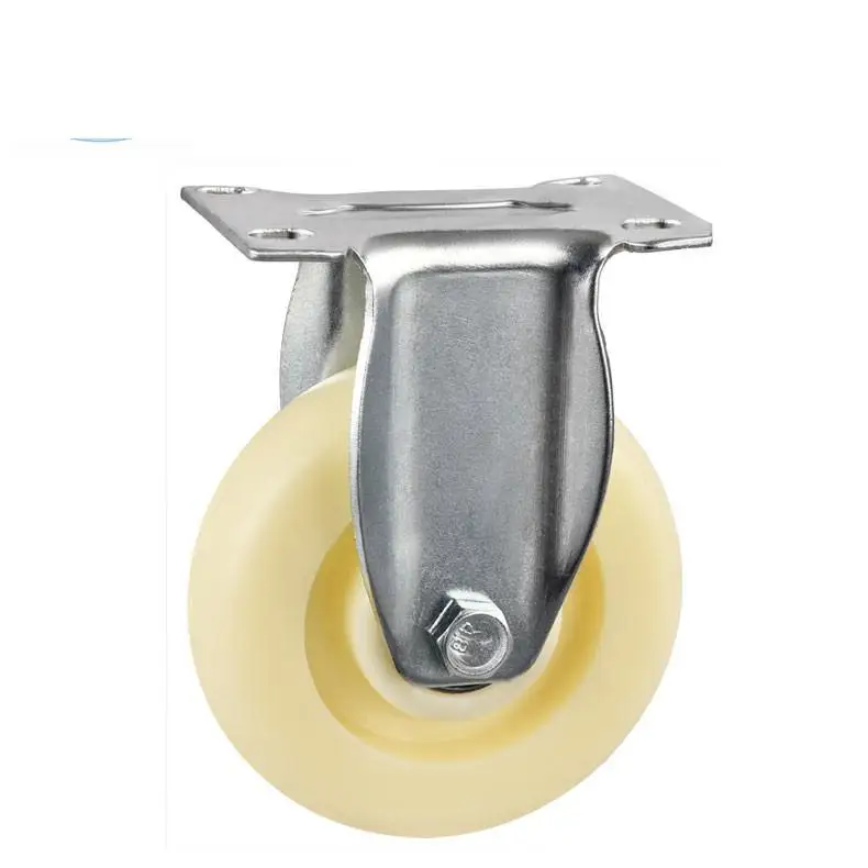 1 шт. 4 дюйма белый нейлон направляющее колесо Диаметр 100 мм износостойкие