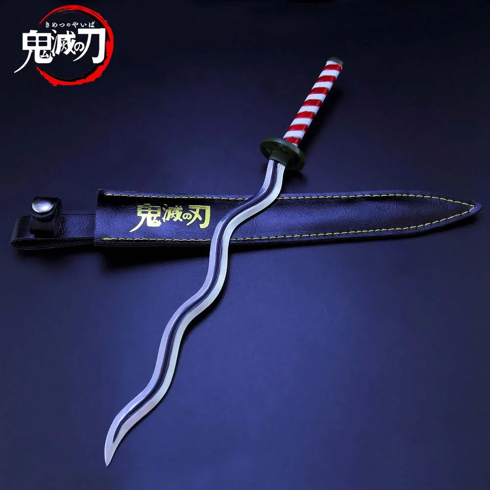 

Snake-shaped Sword 26cm/10.2in Alloy Model Animation Key Chain Sun Wheel Knife Animation Peripheral Weapon Key Chain Knife Sword