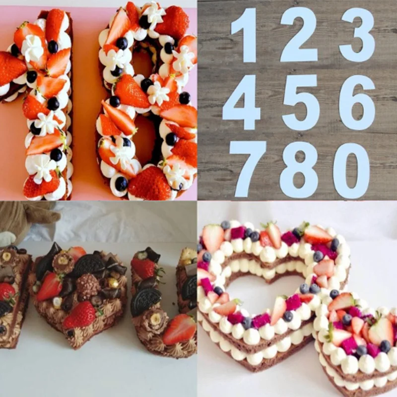 0 8 Цифровая форма для торта инструмент украшения лист выпечки на день рождения