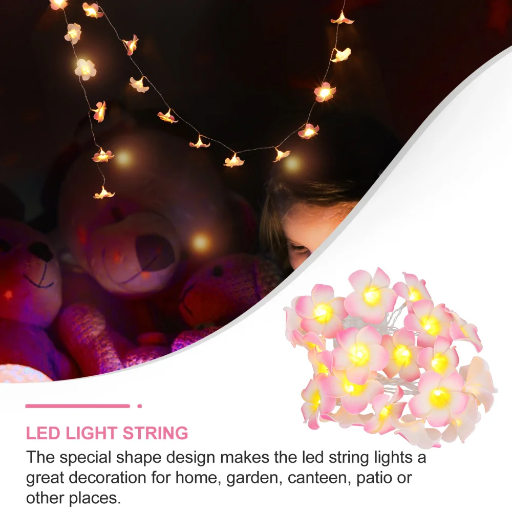 

1 Set Garland LED Plumeria rubra String Lights Wedding Home Indoor Light Decor
