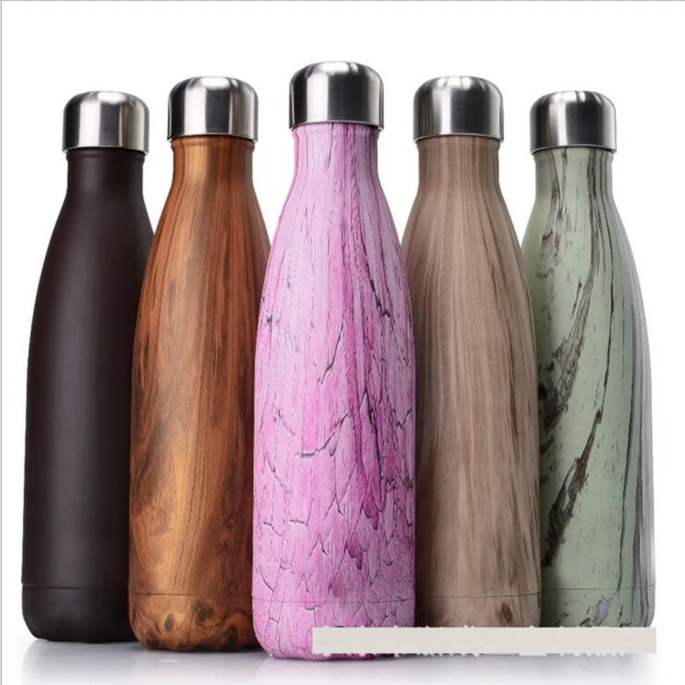 GH 500/1000ml Double-Wall Insulated Vacuum Flask Stainless Steel Water Bottle Cola Beer Thermos for Sport | Дом и сад