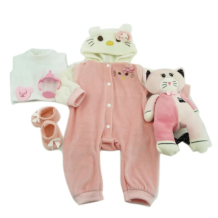 

NPK кукла, кукла одежда для малышей Милая одежда платье сидит в переменного тока, 50-57 см перерожденные куклы младенцы с соской плюшевая кукла ...