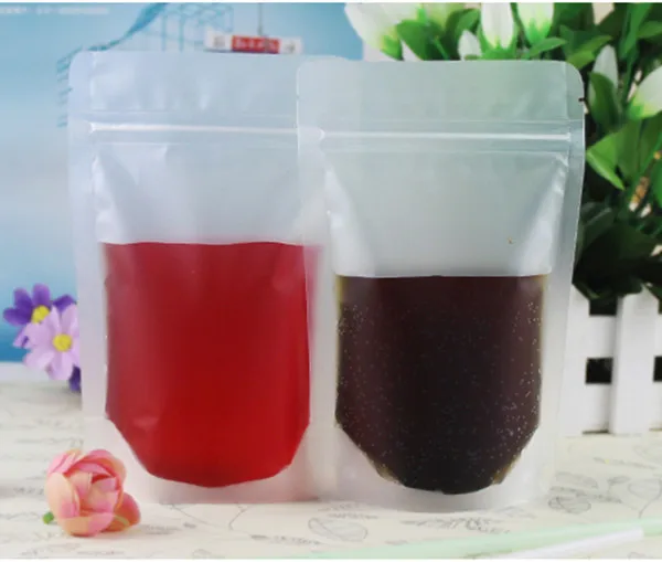 Оптовая продажа 100 шт. 15*22 + 4 см 200mic двойное матовое Еда Дисплей мешочек ЭЛЕГАНТНЫЙ