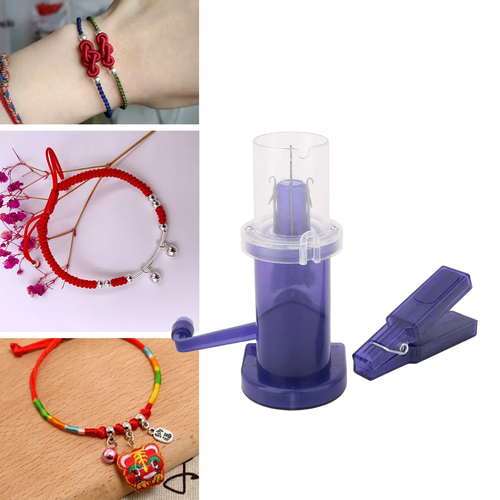 

DIY Hand-operated Rope Knitting Device Household Manual Wool Plastic Rope Knitting Device Necklace Jewelry Cord Winder