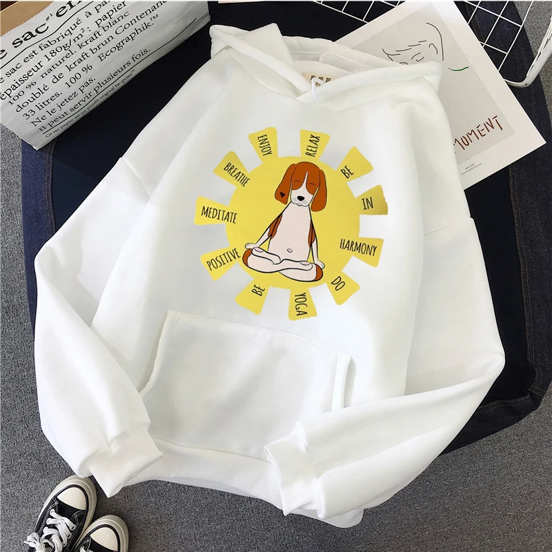 С героями мультфильма Щенячий Печатный женский свитер с капюшоном Camisetas Kawaii